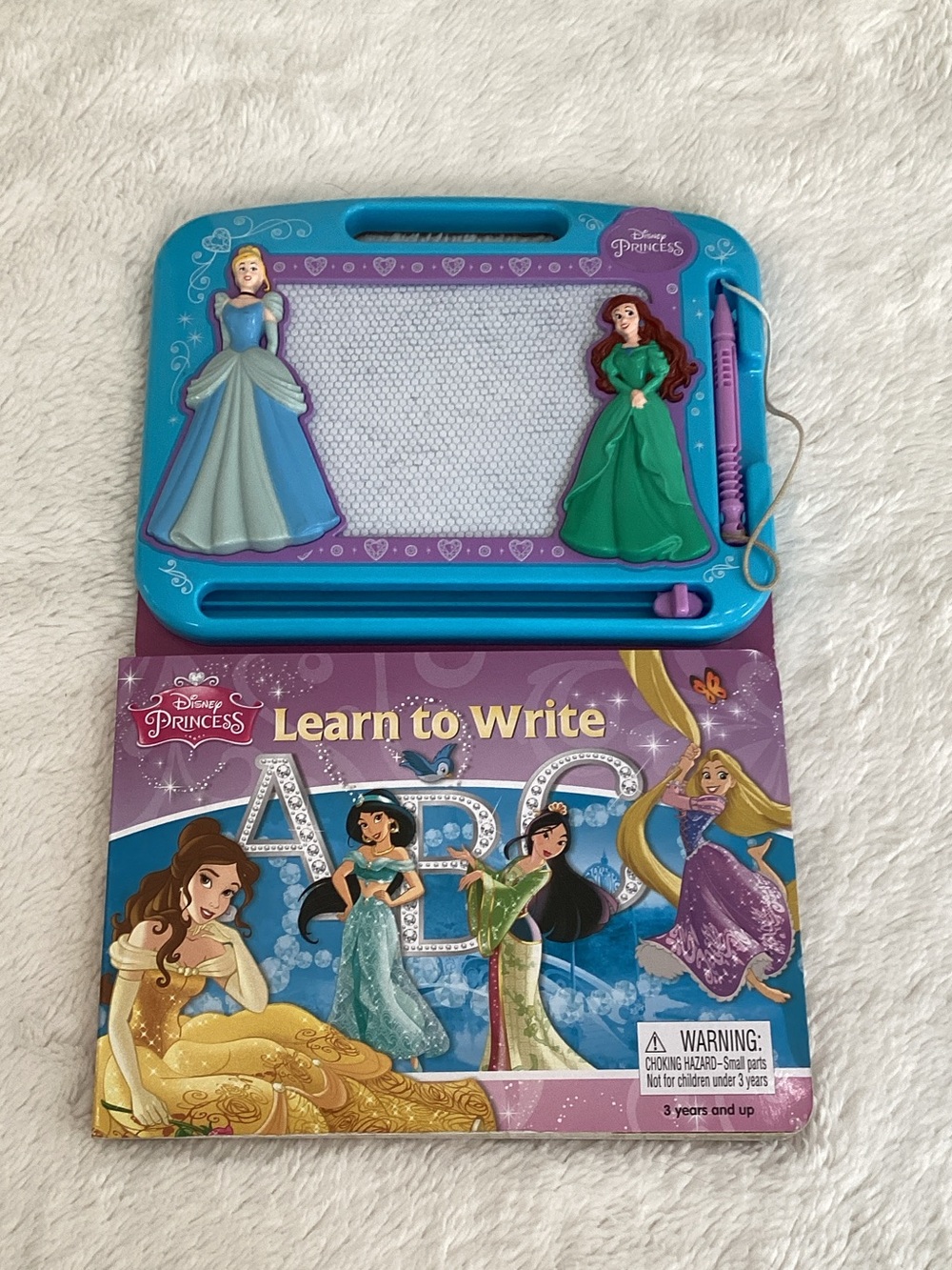 ⭐️ 2 for $10 Learn to Write Disney Princess Board Book